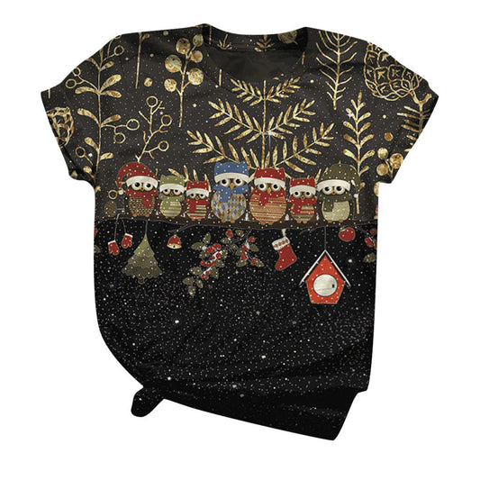 Christmas costume snowman elk t-shirt Christmas t-shirt for men and women