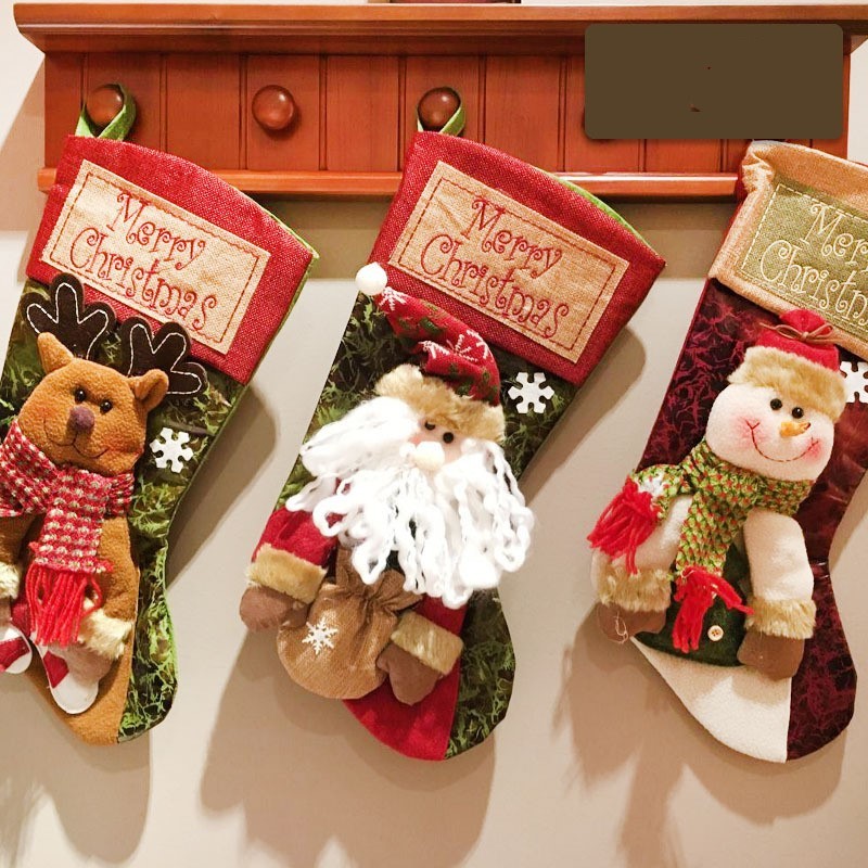 Christmas Stocking Socks Snowman